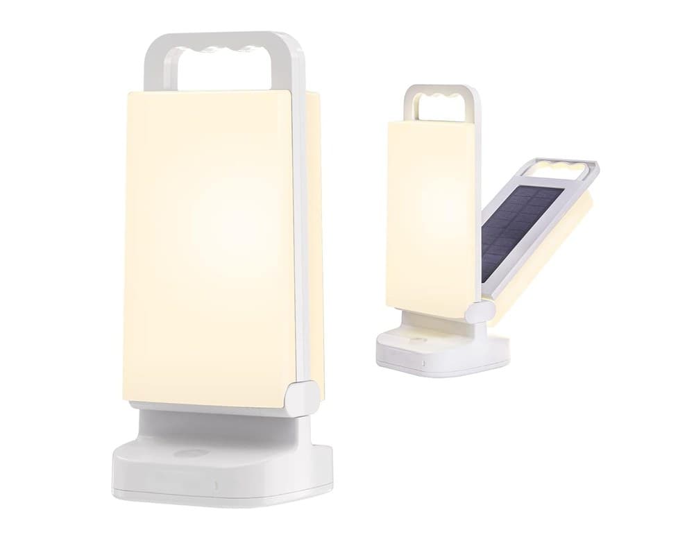 Lepwings 48 LED Campinglampe Solar, Camping Laternen Dimmbar Touch 6000 mAh Notstrombank, IPX4 Wasserdicht, Akku Lampe für Camping, Abenteuer, Angeln, Blackout Notfallausrüstung