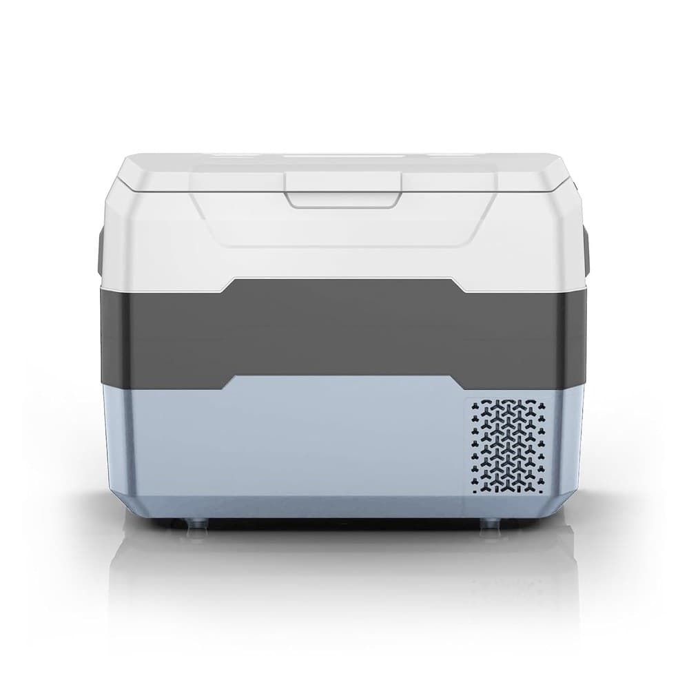 RGBer® TG-Serie| Auto Kühlbox, Kompressor Kühlbox 40 Liter, 2in1 Doppelzone Kühl- & Gefrierfach, 12/24 V 230V Kühlung bis -20 °C für Auto, LKW, Camping.