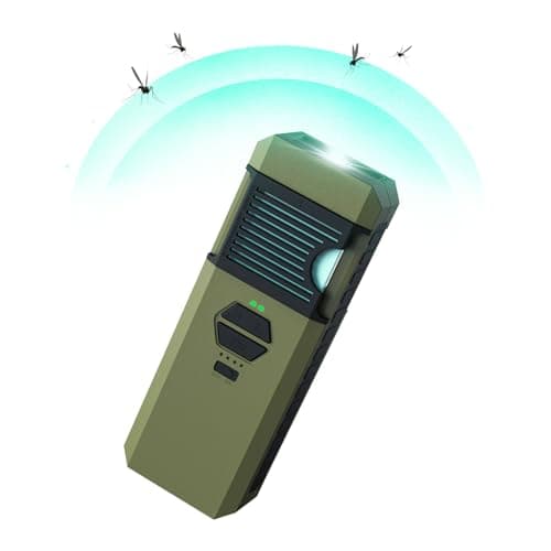Luvan 3-in-1 Upgrade Elektro-Mückenschutzmittel mit Camping-Laterne, Elektrisches tragbarer Mückenschutz, 9000mAh wiederaufladbarer Akku, IP67 wasserdicht, für Outdoor Patio Travel Backpacker