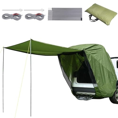 TOOSOAR Universal Heckklappenzelt Caddy - Wasserdichtes Auto Heckzelt für Camping & Reisen - Kompatibel mit Multivans/Großraumlimousinen wie Ford Tourneo/Citroën Berlingo
