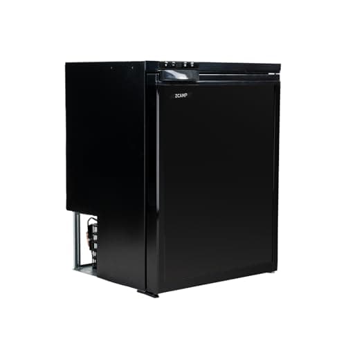 zcamp CR65S 59L, Frigo 12V Camping Car Porte Réversible,Réfrigérateur Silencieux pour Camping Voiture Chambre Caravane, Noir, -20℃ BIS 20℃