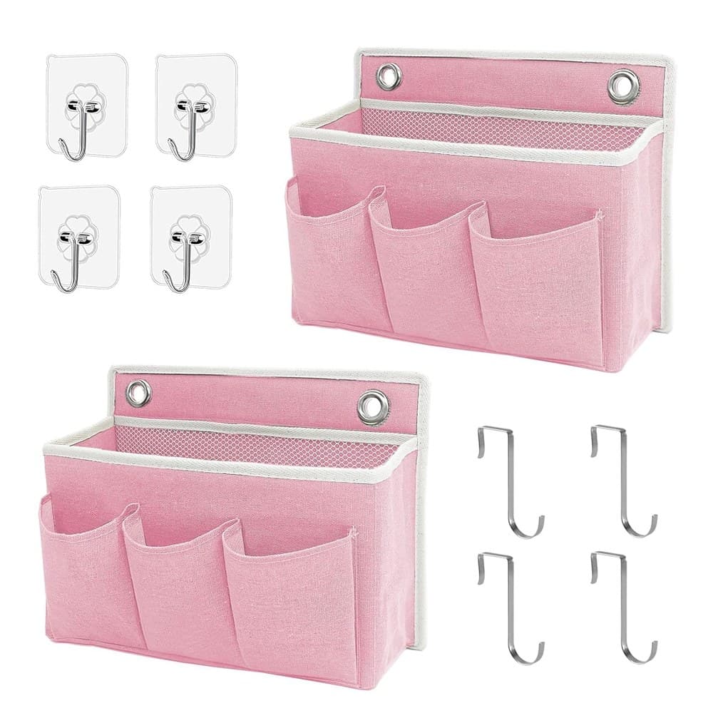 2 Stück Wand Organizer Tasche Hängekörbe Mit Großer Mesh Abteilung Und 3 Taschen Tür Organizer Platzsparend Aufbewahrung Für Schlafzimmer Wohnmobil Camper