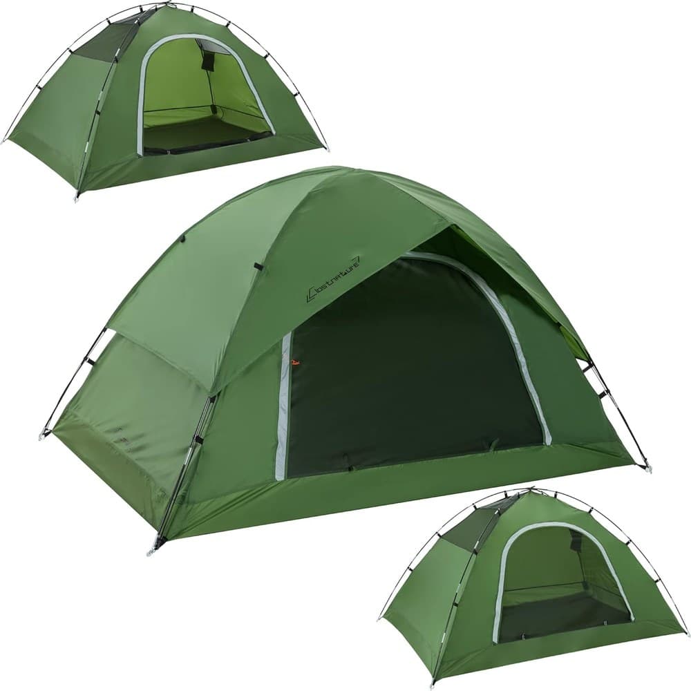 Clostnature 2/4 Personen Zelt für Camping - Wasserdichtes Outdoor Zelt Leichtes Kuppelzelt, Kompakt Zelt mit Kleinem Packmaß für Familie, Strand, Festival, Gruppe