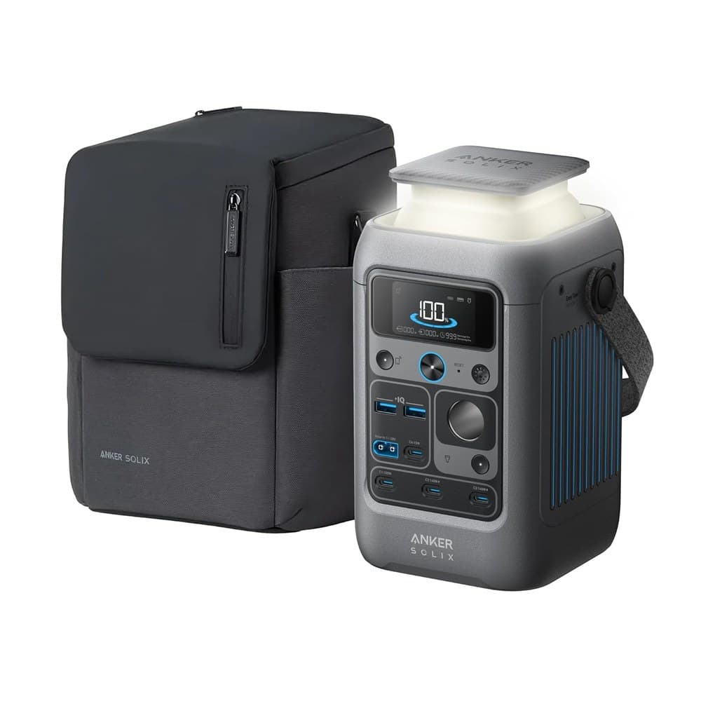 Anker SOLIX C300 DC Powerbank Powerstation, 288Wh Akku für mehrere Geräte, LiFePO4 Akku, 300W Solargenerator, Für Camping, Draußen, Reisen, Notfälle (Netzteil Nicht im Lieferumfang)